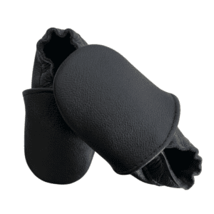 Mocs Movimiento Libre Negro 12-18 meses | Zapatos ergonómicos para bebé