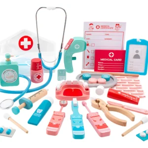 Kit doctor dentista Montessori de madera | Juego simbólico para imaginación y lenguaje